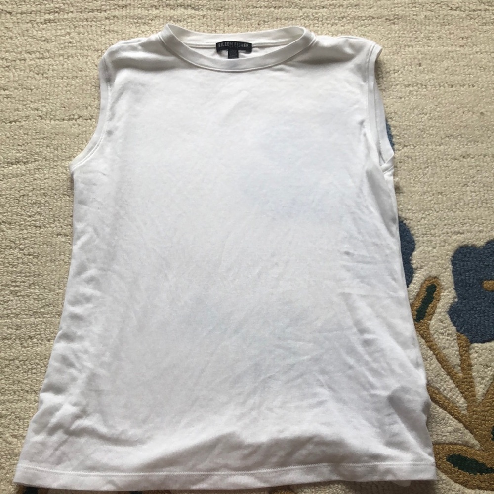 Eileen fisher white muscle tank
